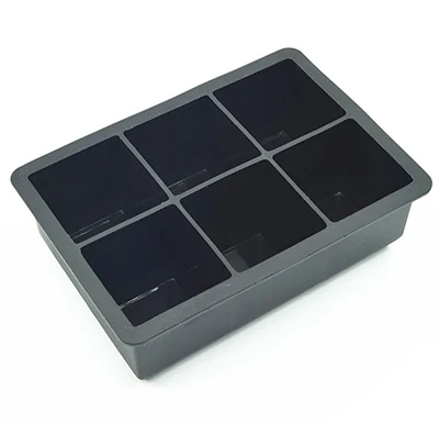 Large Cube Silicone Ice Tray, Giant 2 Inch Ice Cubes Keep Your Drink Cooled  for Hours