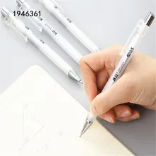 Lápis mecânico automático, transparente, branco, 482, de alta qualidade, 0.5mm, canetas de esboço, desenho, arte, estudante, material de escritório