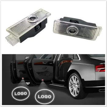 

2pcs LED Car door welcome light courtesy led car laser projector Logo Ghost Shadow Light For BMW M3 M4 M5 M6 M Logo power Light