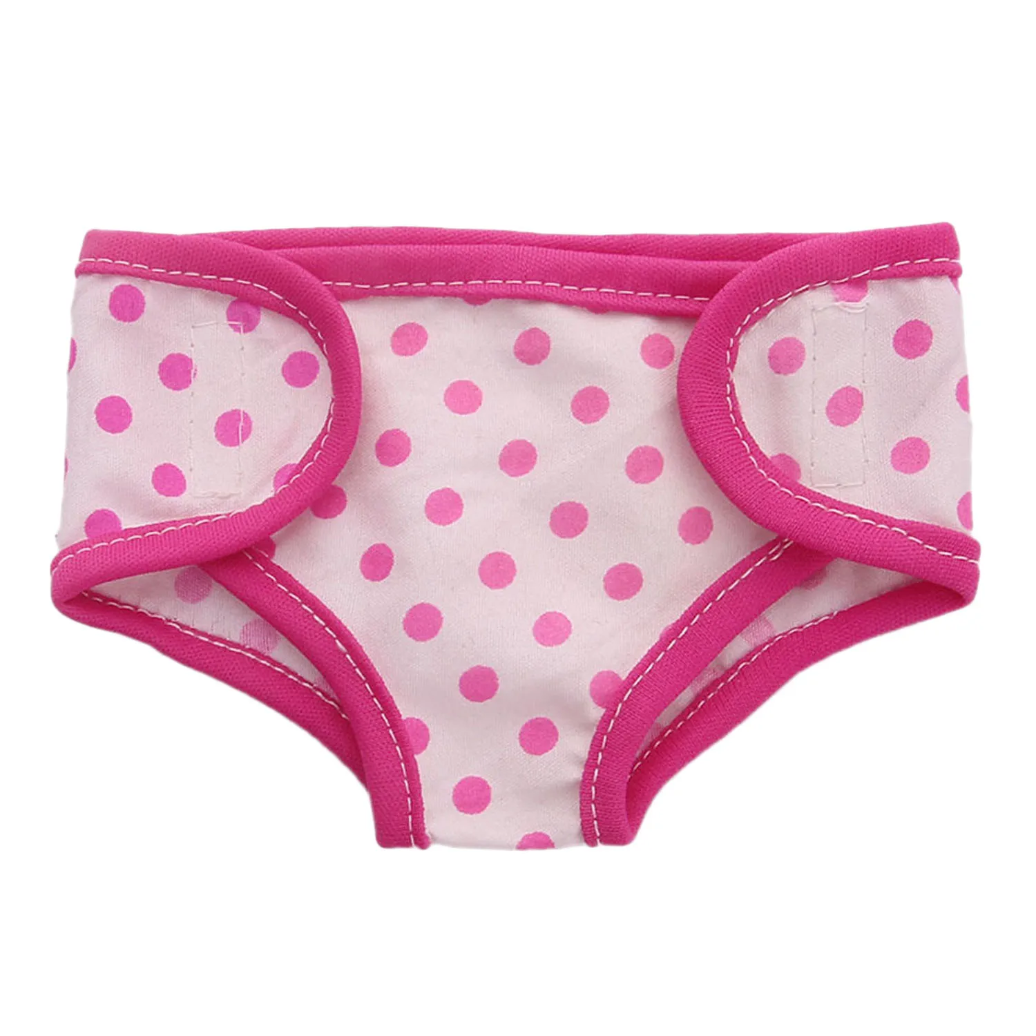 Besegad 4pcs Doll Diapers Underwear Clothes 2pcs Bib Doll Accessories for 18 Inch Doll Toy