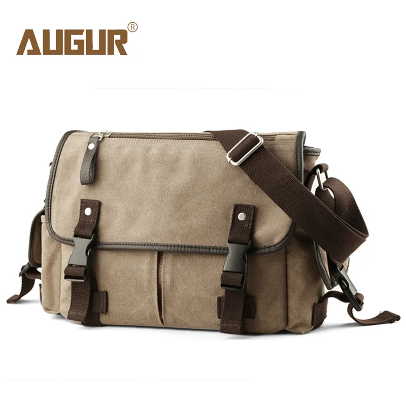 

Augur Men Crossbody Bag Small Bags Vintage Messeger Shoulder Bags For School Teenagers Casual Canvas Schoolbag Bolsa Feminina