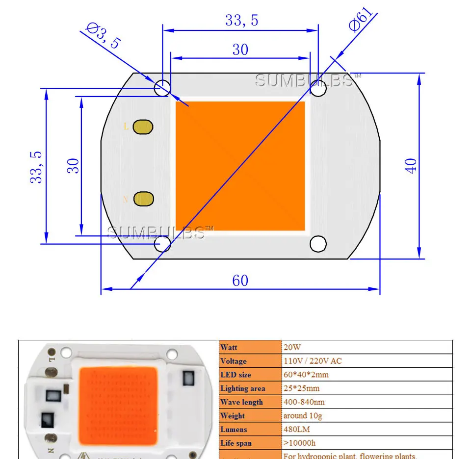 110V 220V indoor plant growing Led light grow lamp bulb (1)