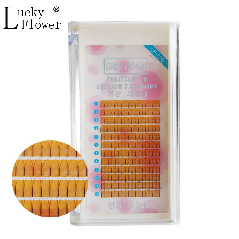 

Natural Soft 2D False Eyelash Charming High Quality Y Style 0.12mm C Curl Eyelashes Extension Makeup Mixed Length Free Shipping