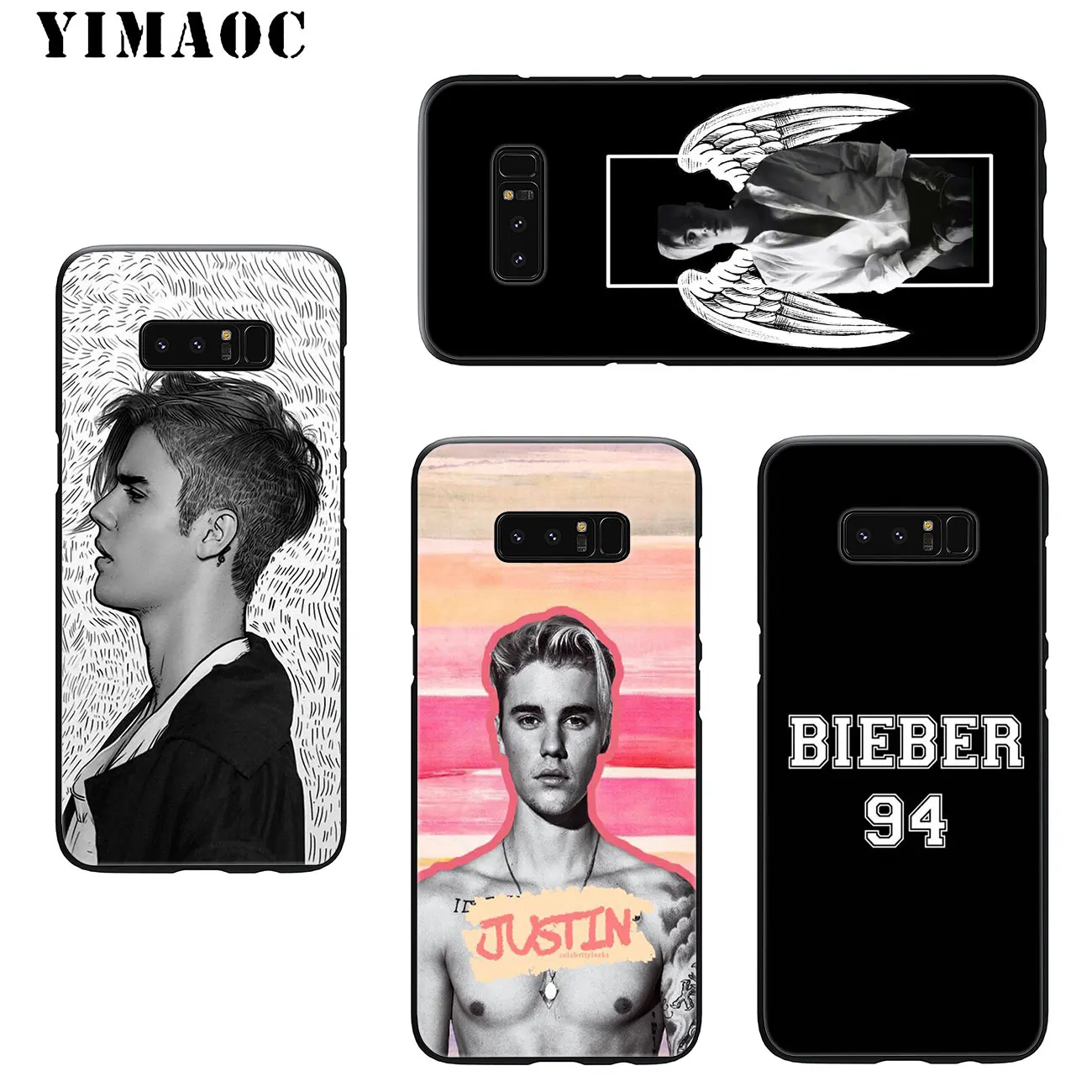 YIMAOC Justin Bieber 1992 Soft Silicone Phone Case for Samsung Galaxy S10 Plus S9 S8 Plus S6 S7 Edge S10e E TPU Black Cover