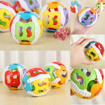 

Colorful Baby Infant Plush Rattle Ball Hand Grasp Bell Musical Educational Toy
