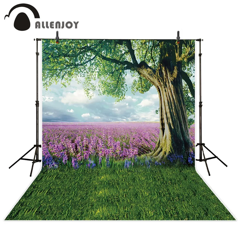 

Allenjoy Photography photo Background for children Lavender sky tree photographic backdrops Free Shipping