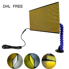 Furuix Streifen Linie Bord Reflektierende Bord Licht Lampe für Dent Erkennung Hagel Schaden Reparatur mit Ajustment Halter auto reparatur werkzeug