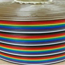 1,27 мм Шаг 20-контактный плоский цветной шлейф в цветах радуги провод многожильный проводник для PCB DIY 20 P