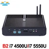 Partaker B2 Fanless Mini PC Windows Linux Intel Core i7 5500u i7 5550u Barebone Max 16G RAM 512G SSD 1TB HDD WiFi HDMI ► Photo 3/6