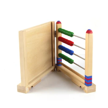 

Multifunction Preschool Educational Math Calculation Learning Toy Mini Painting Writing Board with Abacus Shelf Rack