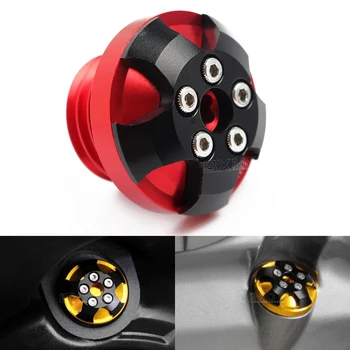 

Motorcycle Accessories CNC m20*2.5 magnetic engine oil filler Moto Bike Engine Oil Cap cover For yamaha TMAX 500 T MAX 530 MT-09