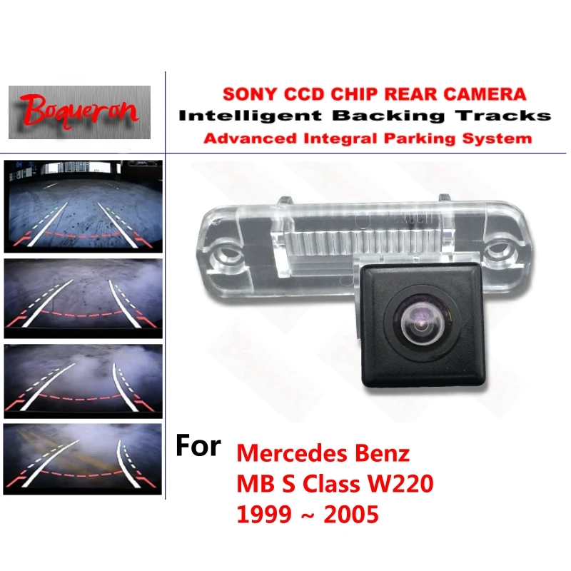 

for Mercedes Benz MB S Class W220 1999 ~ 2005 CCD Car Backup Parking Camera Intelligent Tracks Dynamic Guidance Rear View Camera