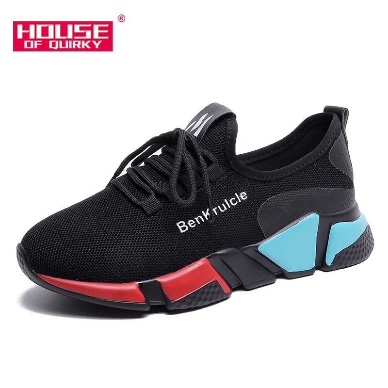 

2019 Spring New Women Vulcanized Shoes Breathable Net Cloth Sports Shoes Round Head Leisure Shallow Mouth Flat Shoes Size35-40