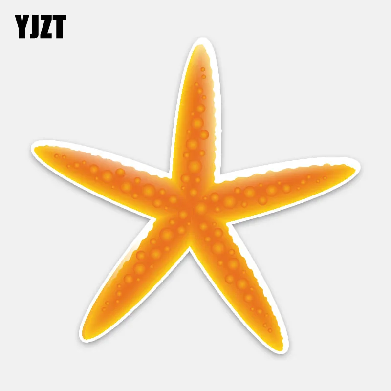 YJZT 11.8CM*11.2CM Originality Marine Life Starfish PVC Car Sticker Decal Decor Graphical 5-0361 | Автомобили и мотоциклы