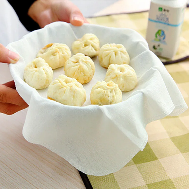 32*32cm Cotton Steamer Cloth Dumpling Dun Steamer-Cloth Kitchen Cooking Tool DIY 