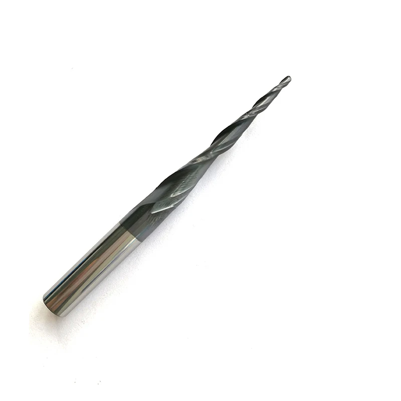 1pc D8*45*85L*2F HRC55 Tungsten solid carbide Coated Tapered Ball Nose