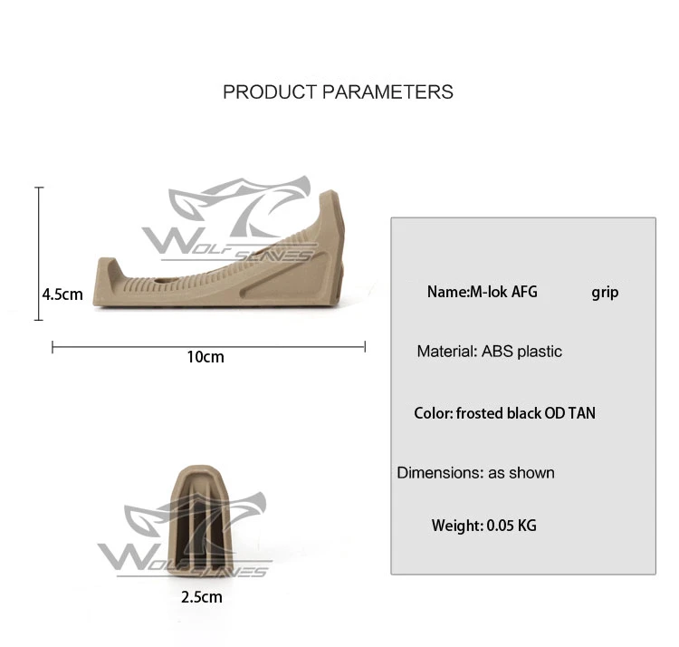 WOLFSLAVES наружная рукоятка M-LOK Foregrip AFG вода G un Регулируемая охотничья рукоятка для игрушки G un аксессуары для NERF G un рукоятка