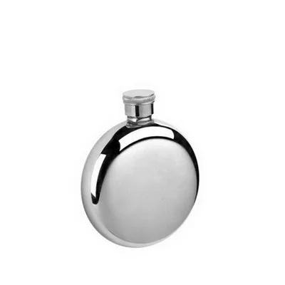 

Creative Ultra-thin 3oz round stainless steel hip flask men portable Stanley flask Outdoor wine mini Bottle With flask funnel