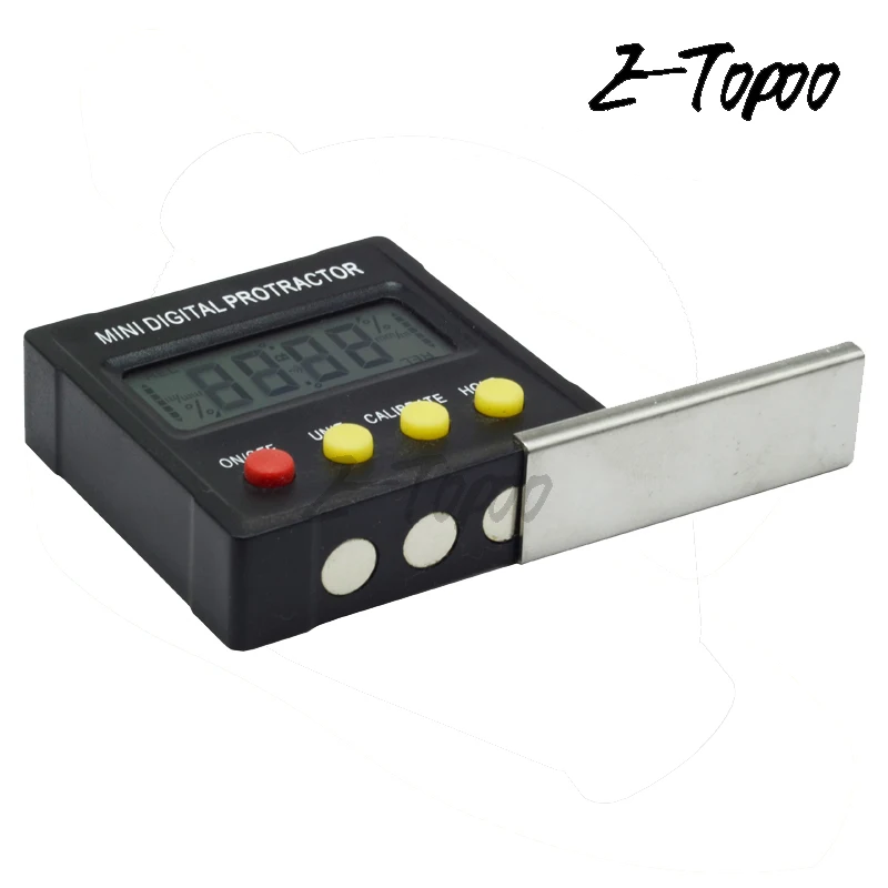 Precision digital protractor inclinometer Level box digital angle finder Bevel Box with magnet base