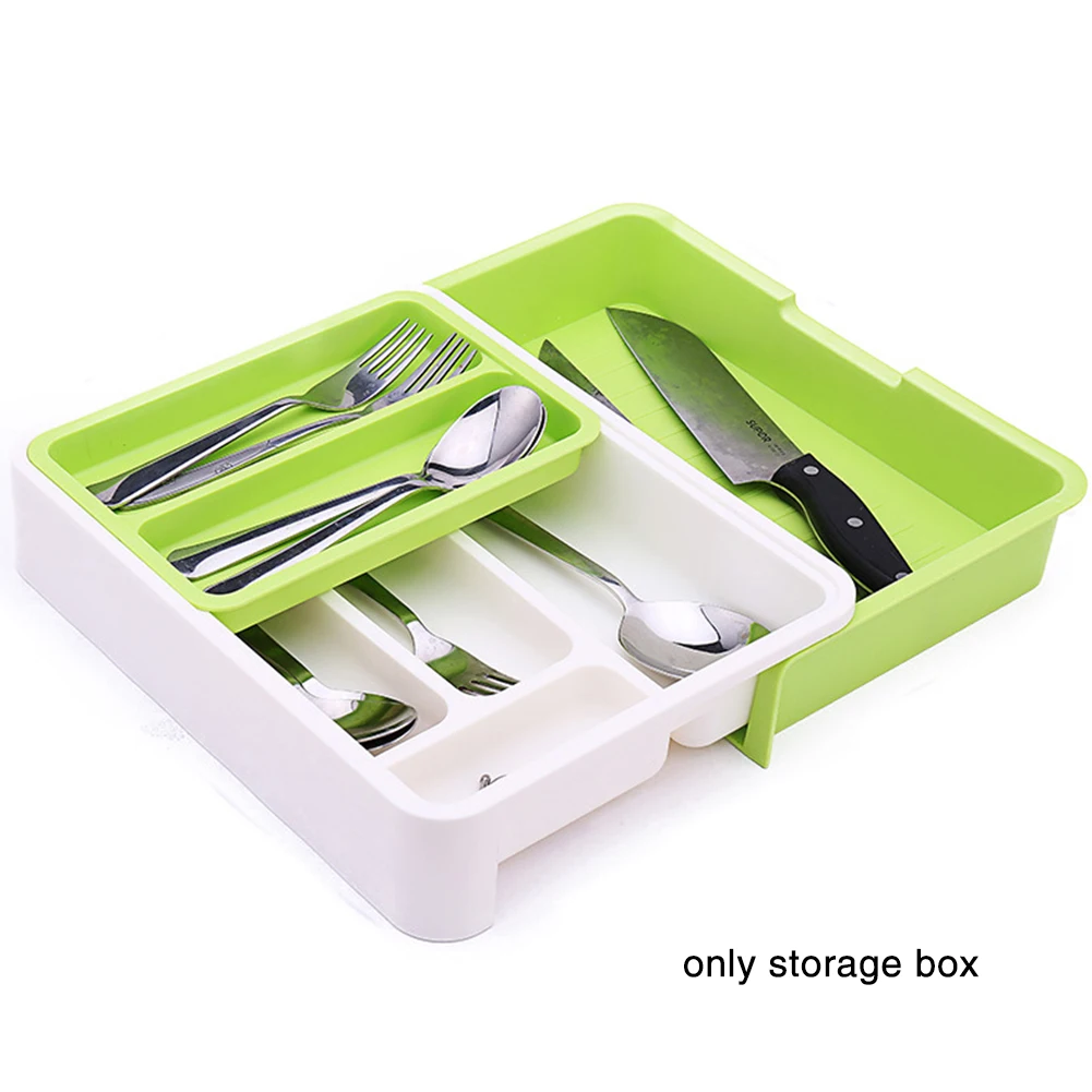 

Expandable Multi Partition Utensil Cutlery Tray Store Easy Clean Kitchen Durable Practical Drawer Organiser Cooking Detachable