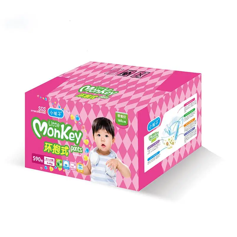 

1 Box Close-fitting Elastic Breathable Not Tight Comfortable Fast Absorption S Size Diapers Pulling Pants