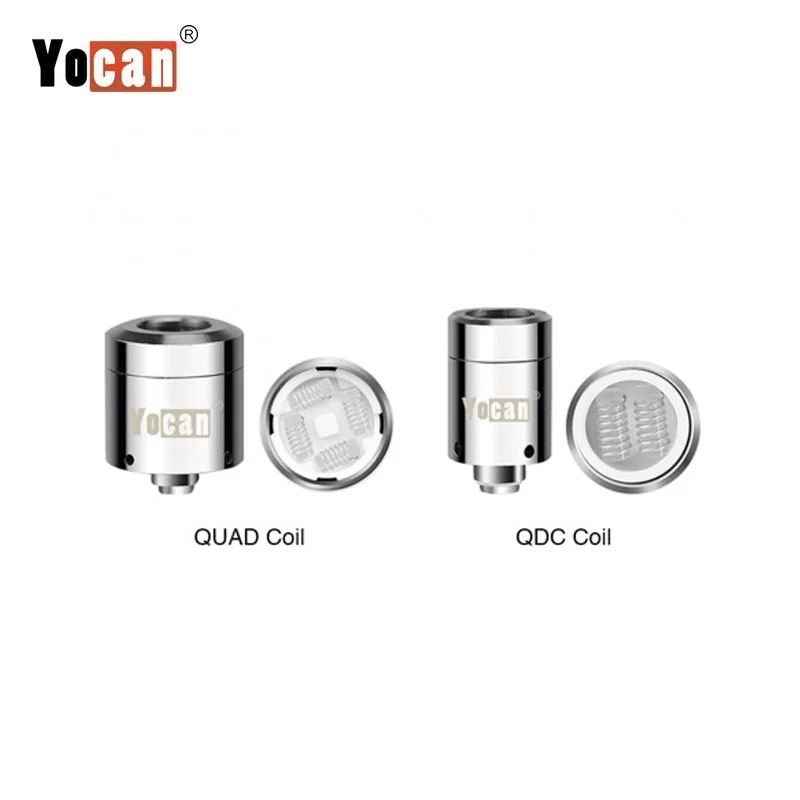 5 шт. Yocan загружен концентрат Сменные спирали QUAD & Quartz Dual QDC катушка головка для загруженного восковый парогенератор сухой комплект