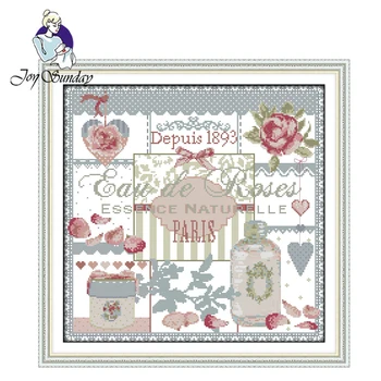 

Joy Sunday,Roses,Chinese cross stitch embroidery,printing cloth embroidery kit,Printed cross stitch,Flower picture cross stitch