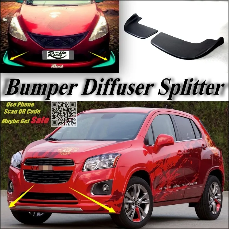 Splitter Diffuser Bumper Canard Lip For Chevrolet Trax Tracker Tuning Body Kit