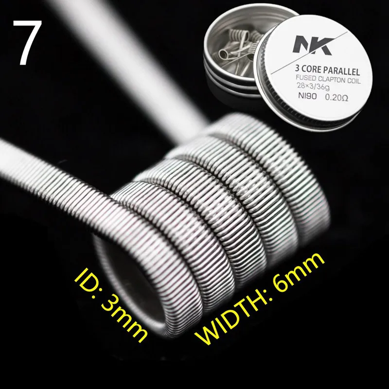 Катушка NK N90 fused clapton Ni90 предварительно изготовленный высокочистый производитель