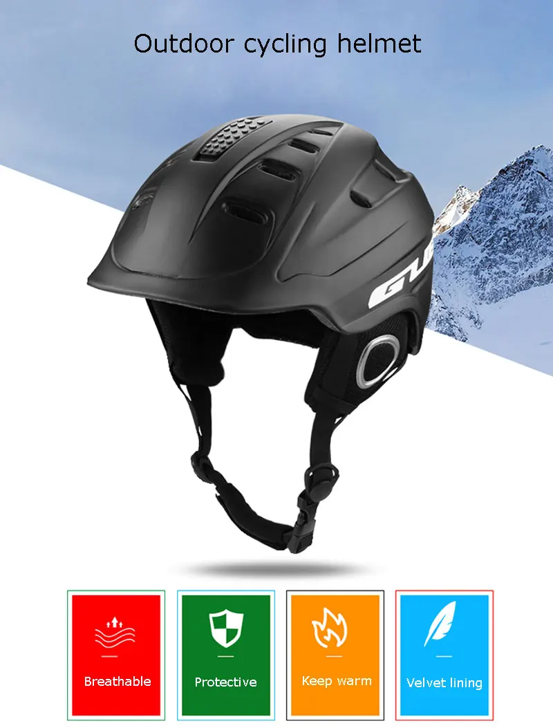 GUB 616 мульти-функциональный Лыжный Спорт Шлем MTB велосипед для велосипедного спорта Велоспорт шлем безопасности лошадь для мужчин интегрально-формованные лыжный шлем