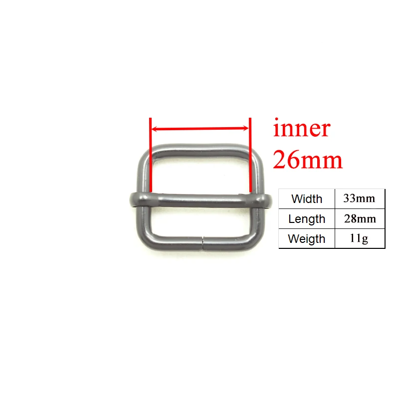 Металлический слайдер для тесьмы 25 мм ремень сумка ошейники для собак части прочный регулятор окружающей среды Регулируемая пряжка 5 цветов
