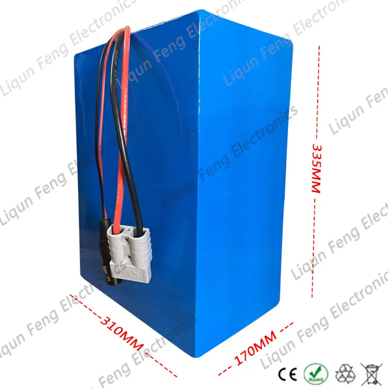 Cheap No Tax Big Capacity 60V 80AH Giant Bike Battery 60V 80AH 4000W Lithium ion Battery for 4 Wheel EBike with 100A BMS 67.2V 8A Char 1