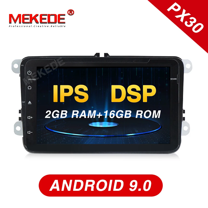 Автомобильный dvd плеер серии PX30! Mekede Android 9 0 DSP IPS экран для