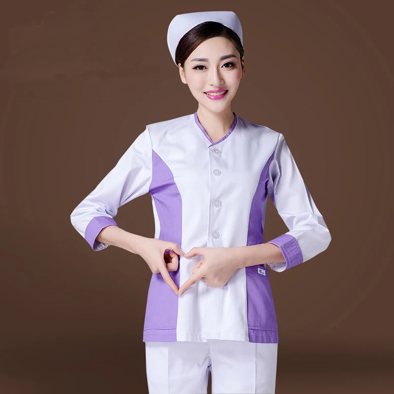 Autumn Winter Slim Medical Suits Women Hospital Gowns Nurses Uniforms