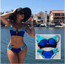 print bikinis set push up bikini retro swimwear big cup biquini vintage bandage bikini triangle swimwear