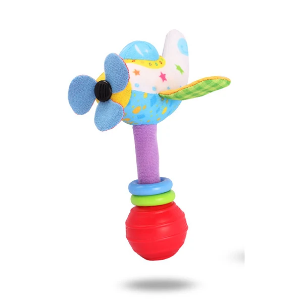 Детские милые Плюшевые Ручные колокольчики, вибрационные Погремушки для новорожденных, детские развивающие игрушки для детей, подарок WJ408 - Цвет: Helicopter bell