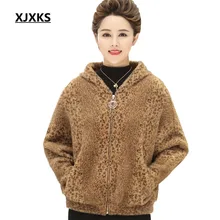 XJXKS chaqueta mujer хорошее качество пальто и куртки для женщин Мода Новое поступление теплые casaco feminino верхняя одежда женское пальто