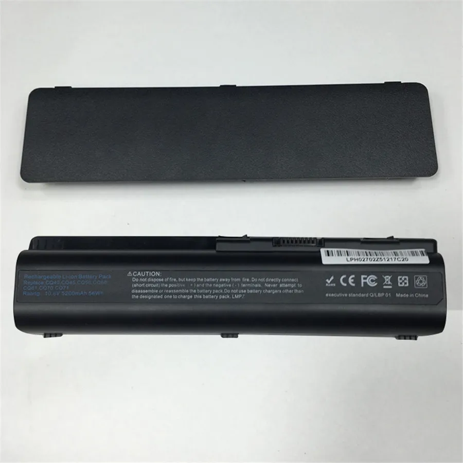 6 ячеек 5200 мАч аккумулятор для ноутбука cq40 101au 114au compaq cq45 cq50 cq60 cq61 dv6 dv5 hstnn cb72 ks526aa