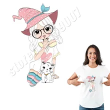 Сладкие Стикеры для девочек на аппликация на одежду теплопередача Утюг на DIY Индивидуальные нашивки DIY A-Level наклейки на одежду легко использовать Parch