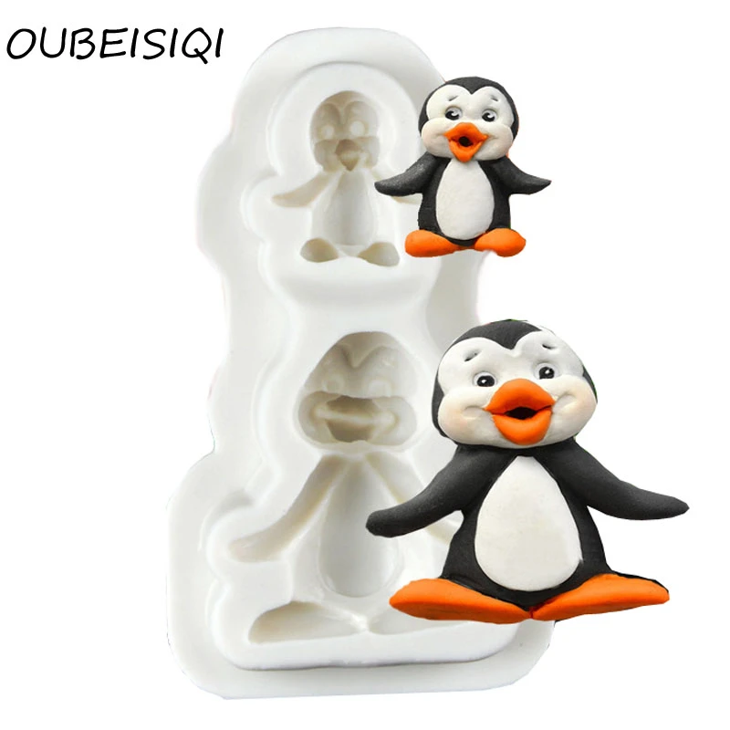 Penguin Silicone Fondant Mold Cake Decor Bakeware Topper Craft Chocolate Mould Penguin Silicone Fondant Mold Cake Decor Bakeware Topper Craft Chocolate Mould