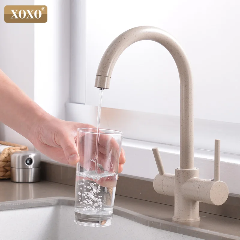  XOXO Filter Kitchen Faucet Drinking Water Chrome Deck Mounted Mixer Tap 360 Rotation Pure Water Fil - 32918489165