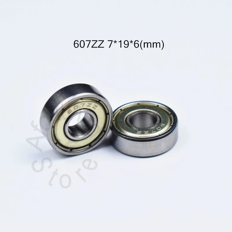 607 607Z 7*19*6(мм) Подшипник ABEC-5 подшипники 10 шт. металлический герметичный подшипник 607 607Z 607ZZ хромированный стальной подшипник