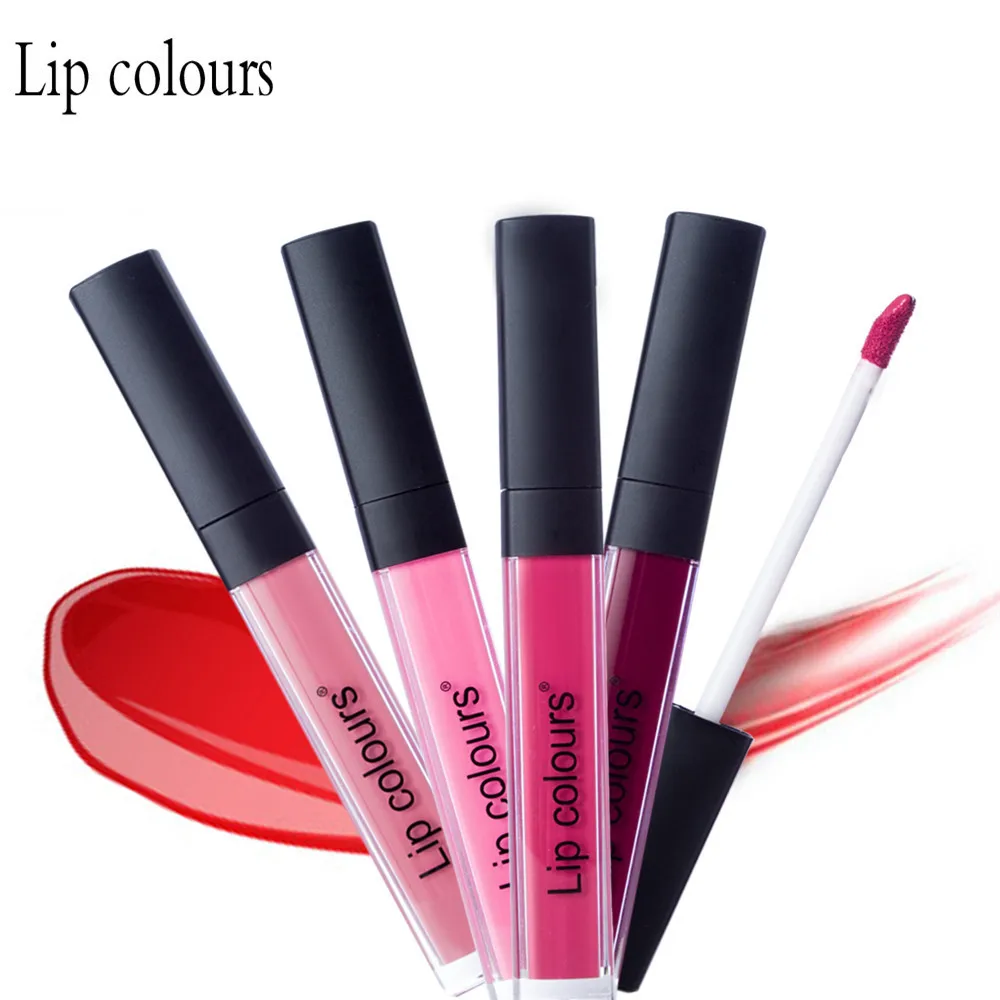 

New Develop Waterproof Matte velvet Lip Gloss Long Lasting Vampire Style Makeup Lipstick Lip Gloss tint Gift Dropshipping
