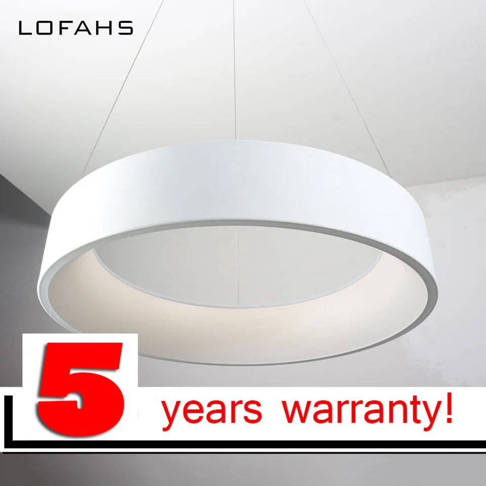 

LOFAHS Round circles Chandeliers lamp hanging aluminum LED Chandeliers lighting for bar dining table office meeting room