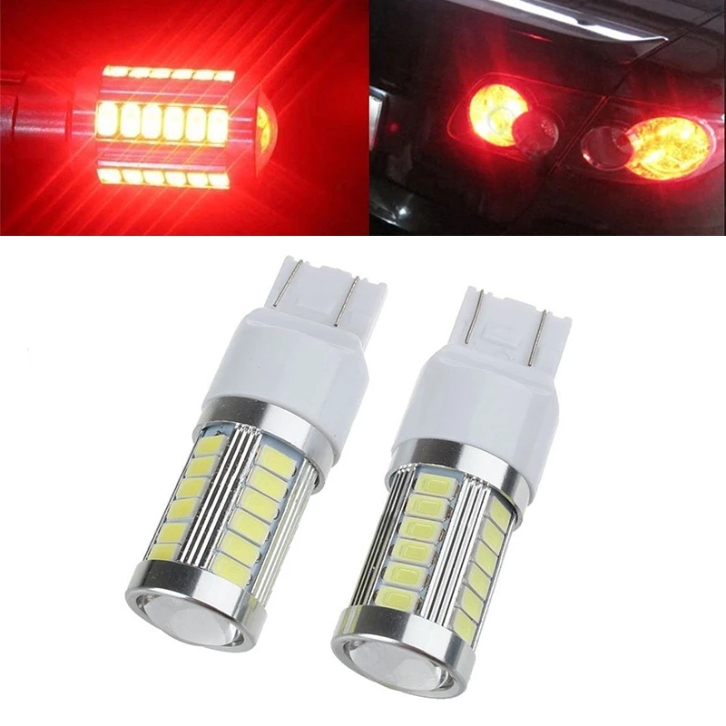Jx-Lclyl 2 Pezzi T20 7443 5630 33Led Freno Per Auto Luce Di Retromarcia Lampadina Rossa