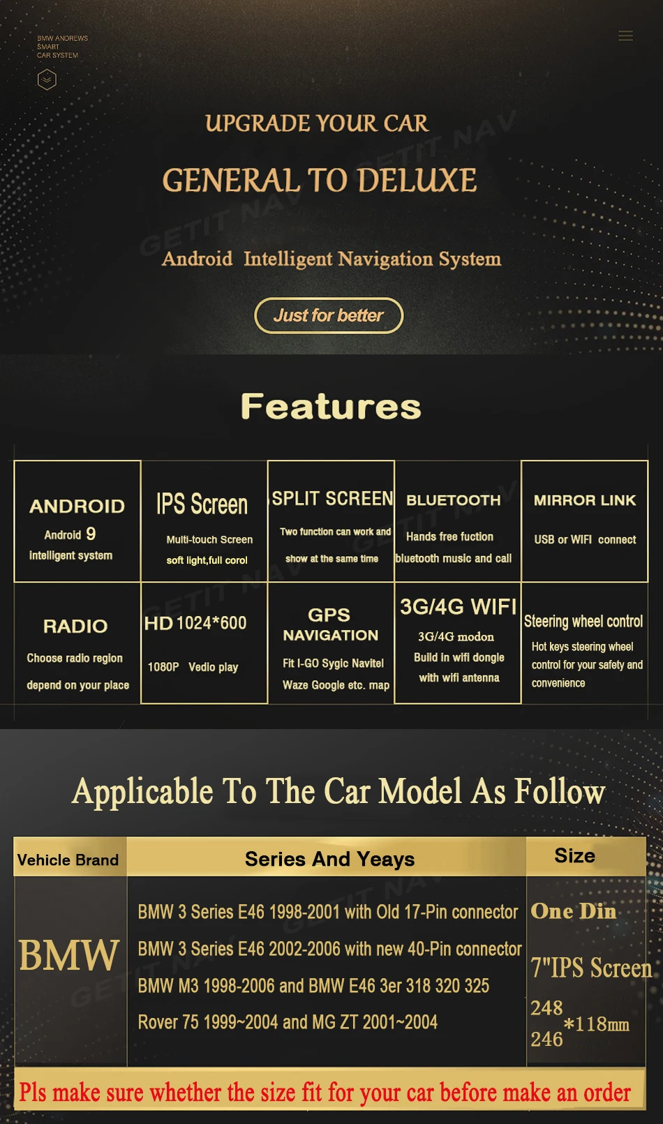 DSP чип ips Android 10 One Din автомобильный dvd-плеер для BMW E46 M3 Land Rover 75 3 серии автомобиля стерео радио BT Wifi gps навигация