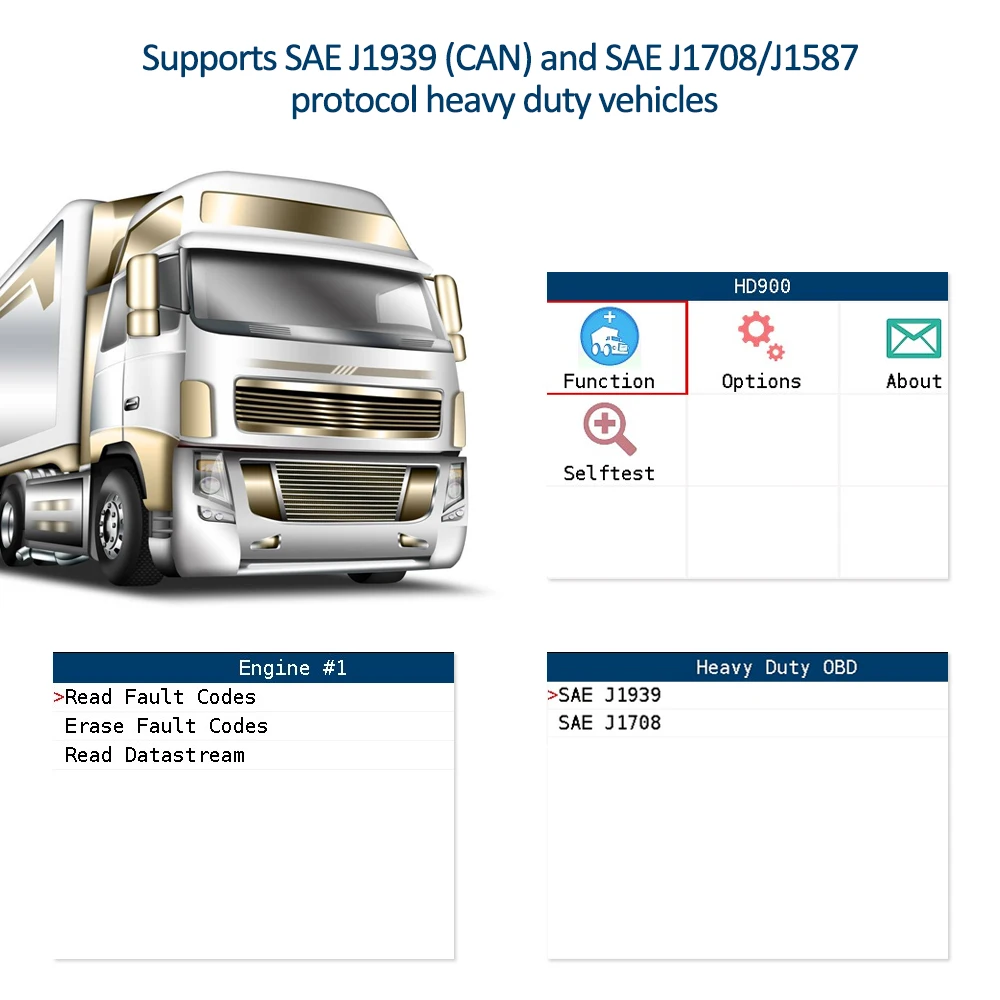 Автомобильные аксессуары XTOOL HD900 Eobd2 OBD2 CAN BUS Авто сверхмощный диагностический сканер считыватель кодов XTOOL HD900