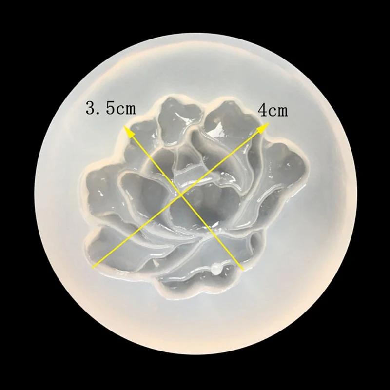 Силиконовая формочка в виде цветов 3D зеркало DIY украшения торта кулон помадка инструменты