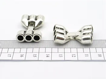 

10pcs for 5mm Round Leather clasp Supplies Snap Clasps 3 Strand Antique Silver Jewelry supply Findings bracelet Components