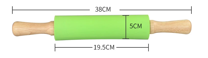 ERMAKOVA теплостойкая силиконовая Скалка с коврик для теста Тесто ролика силиконовые поверхностью для раскатывания теста мат с измерением выпечки инструменты